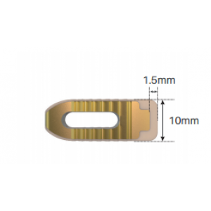 Sangkar Antara Vertebra Lumbar Canis - Implan Fusi Spina Titanium/PEEK